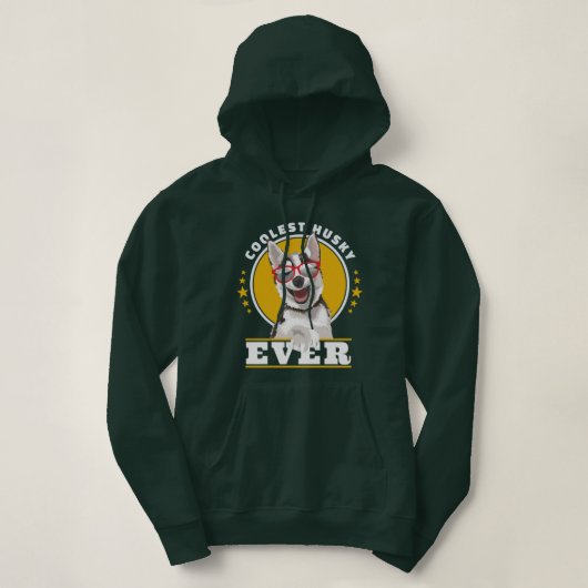 Coolster Husky je, Husky Mama, Husky Papa Hoodie (Design vorne)