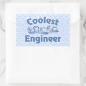 Coolster Ingenieur Rechteckiger Aufkleber (Tasche)