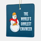 Coolster Ingenieur Snowman Keramikornament (Links)