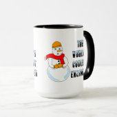 Coolster Ingenieur Snowman Tasse (VorderseiteRechts)