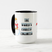 Coolster Ingenieur Snowman Tasse (Vorderseite Links)