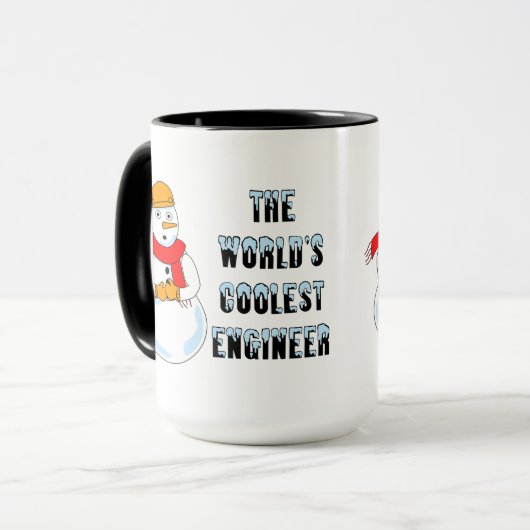 Coolster Ingenieur Snowman Tasse (Vorderseite Links)