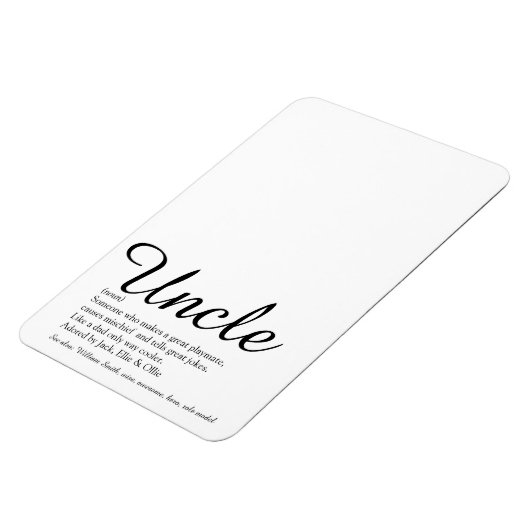 Coolster je Onkel, Functional Definition-Script Magnet (Linke Seite)