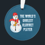 Coolster Klarinettenspieler Snowman<br><div class="desc">Ein humorvoller Holzblastee für Klarinettisten,  Schulmusiklehrer und Holzblasstudenten in Konzerten und Marching-Band.</div>