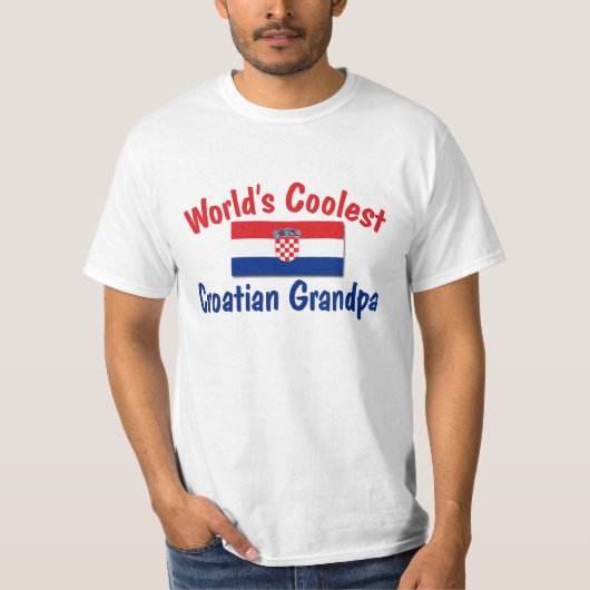 Coolster kroatischer Großvater T-Shirt (Vorderseite)