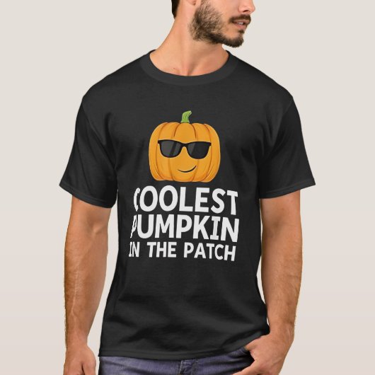 Coolster Kürbis im Patch Boys Halloween Kids T-Shirt (Vorderseite)