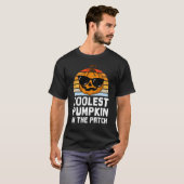 Coolster Kürbis im Patch, Halloween Men T-Shirt (Vorne ganz)