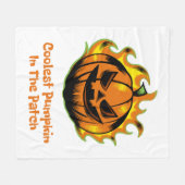 Coolster Kürbis in das PatchsonnenHalloween-Rennen Fleecedecke (Vorderseite (Horizontal))