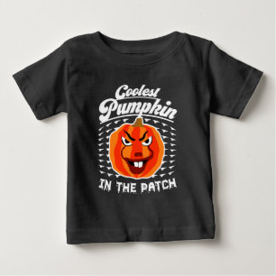 Coolster Kürbis in den Patch - lustiges Halloween Baby T-shirt
