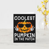 Coolster Kürbis in die Patchspass-Jungs Mädchen Ki Karte (Gelbe Blume)