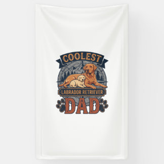 Coolster Labrador Retriever Vater Hund Berg Pfote Banner