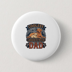 Coolster Labrador Retriever-Vater-Hund-Berg-Pfote Button