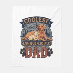 Coolster Labrador Retriever Vater Hund Berg Pfote Fleecedecke