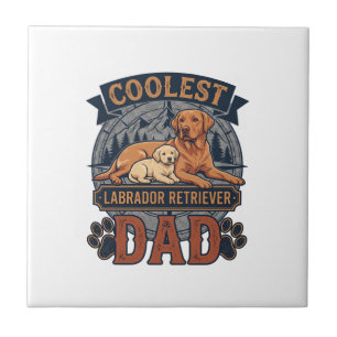 Coolster Labrador Retriever Vater Hund Berg Pfote  Fliese