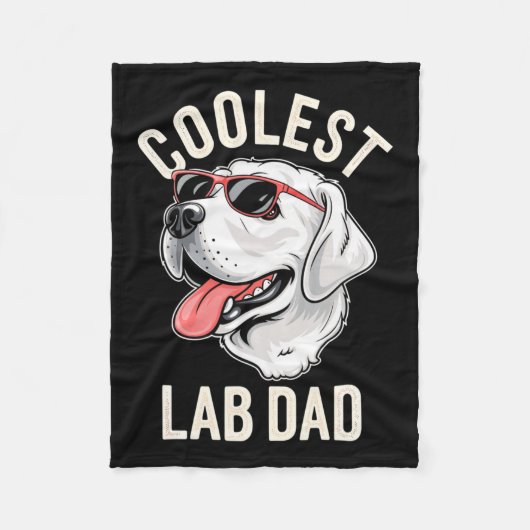 Coolster Labrador Vater Dog Labrador Hundebesitzer Fleecedecke (Vorderseite)