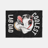 Coolster Labrador Vater Labrador Retriever Dog Vat Fleecedecke (Vorderseite (Horizontal))