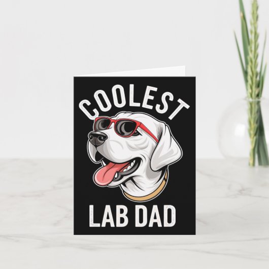 Coolster Labrador Vater Labrador Retriever Dog Vat Karte (Vorderseite)