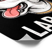 Coolster Labrador Vater Labrador Retriever Dog Vat Poster (Ecke)