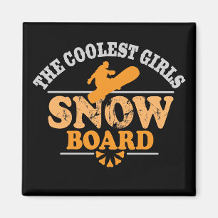 Coolster MädchenSnowboard Magnet