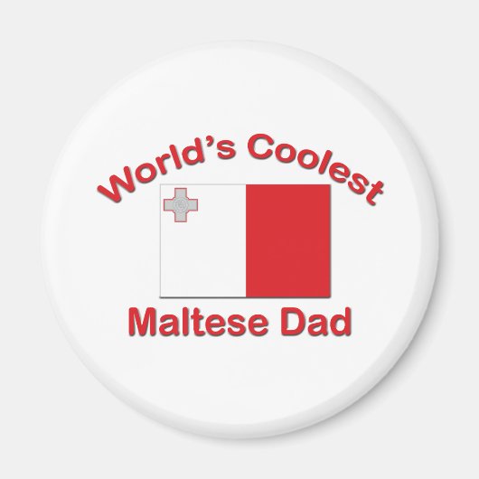 Coolster maltesischer Vater Magnet (Vorne)