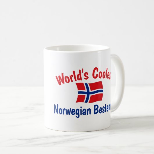 Coolster Norweger Bestemor Kaffeetasse (VorderseiteRechts)