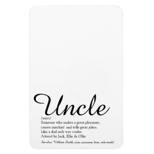 Coolster Onkel aller Zeiten, Funcle-Definitions-Sk Magnet
