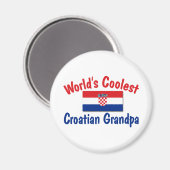 Coolster Opa aus Kroatien Magnet (Vorderseite/Rückseite)