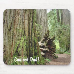 Coolster Papa! Geschenke Mauspad Große Redwood-Bäu