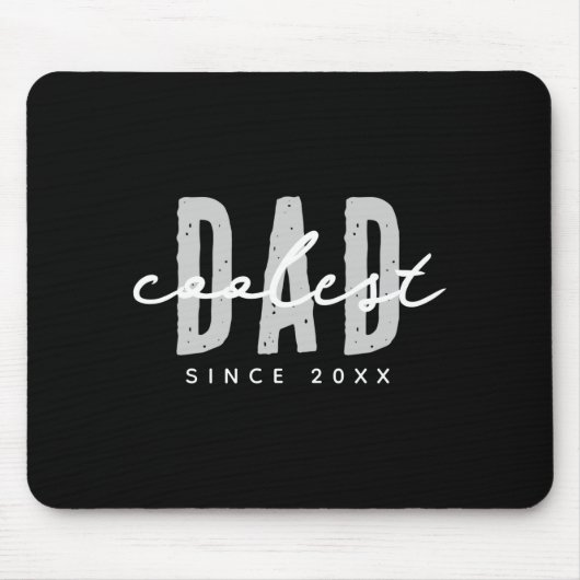 Coolster Papa seit 20xx Modernes einfaches Preppy- Mousepad (Vorne)
