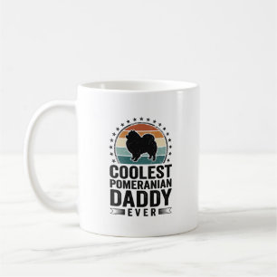 Coolster Pomeranian Papa Vintage Hund Papa Shirt_1 Kaffeetasse