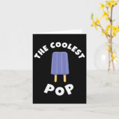 Coolster Pop Funny Vathers Day Cooler Vater Joke V Karte (Gelbe Blume)