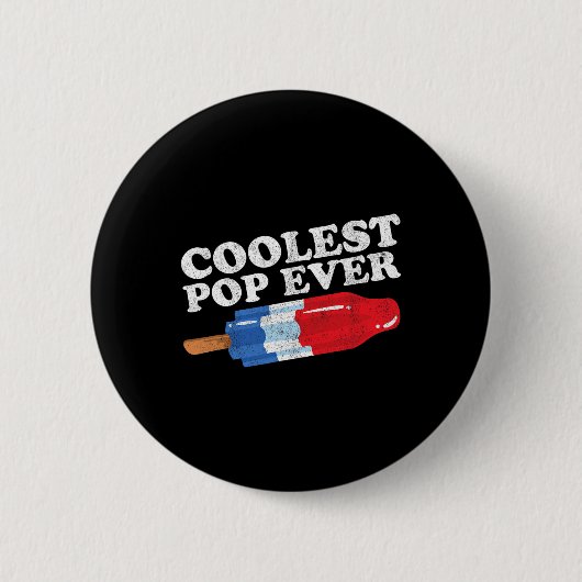 Coolster Pop je Popsicle Funny Retro Bomb Väter Button (Vorderseite)