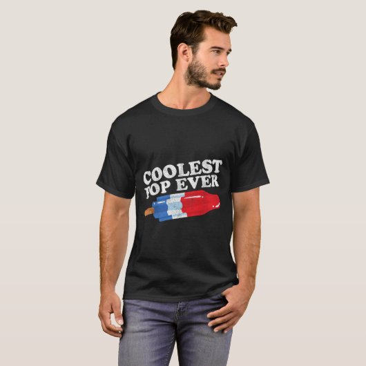 Coolster Pop je Popsicle Funny Retro Bomb Väter T-Shirt (Vorne ganz)