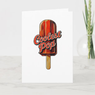 Coolster Pop Lustiger Vatertag Retro-Vater-Witz Karte