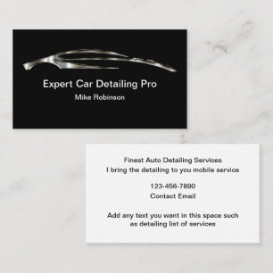 Coolster professioneller mobiler Autodetailing-Ser Visitenkarte
