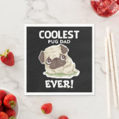 Coolster Pug-Vater aller Zeiten Serviette (Beispiel)