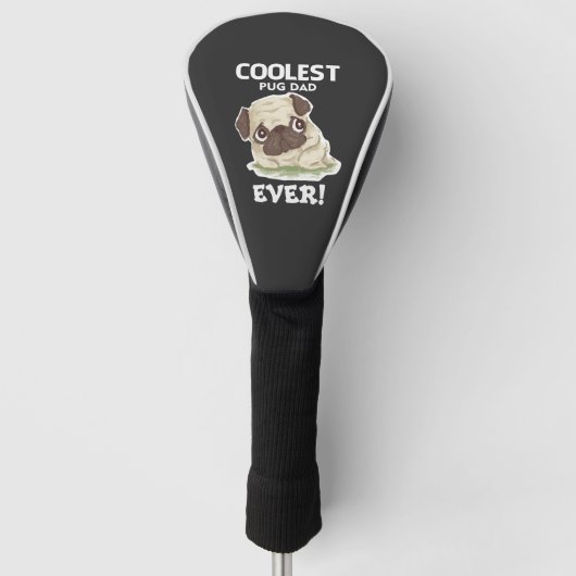 Coolster Pug-Vater Ever Golf Headcover (Vorderseite)