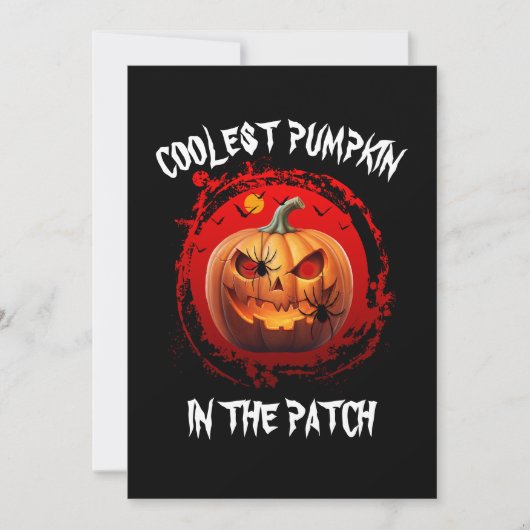 COOLSTER PUMPKIN IM PATCHKUSTOM EINLADUNG (Vorderseite)