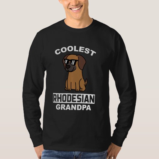 Coolster Rhodesian Ridgeback Opa Dog T-Shirt (Vorderseite)