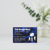 Coolster Rock Band Grunge Style Visitenkarte (Stehend Vorderseite)