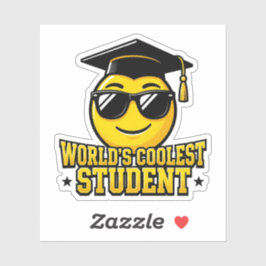 Coolster Schüler Lustige Sonnenbrille Emoji Aufkleber