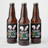 Coolster Sonnenschein zu Ostern Kaninchen Bierflaschenetikett (Flaschen)