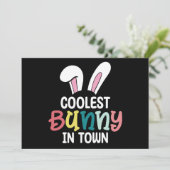 Coolster Sonnenschein zu Ostern Kaninchen Einladung (Stehend Vorderseite)