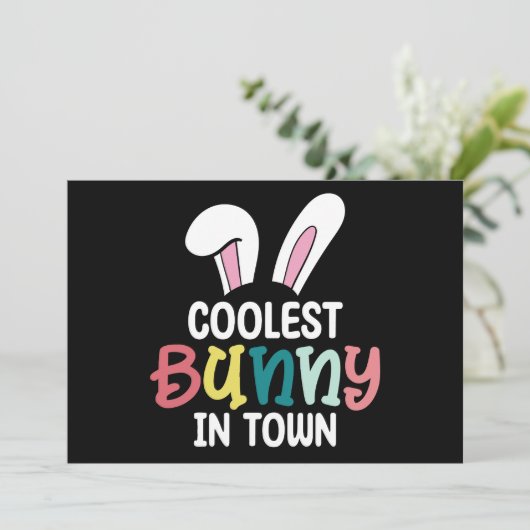 Coolster Sonnenschein zu Ostern Kaninchen Einladung (Stehend Vorderseite)