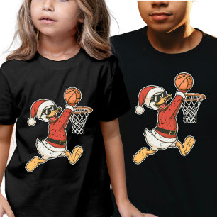 Coolster Sportlicher Weihnachts-Enten-Slam-Dunk Tri-Blend Shirt