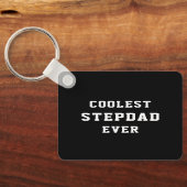 Coolster Stepdad je Personalisierter Foto Vater Schlüsselanhänger (Rückseite)
