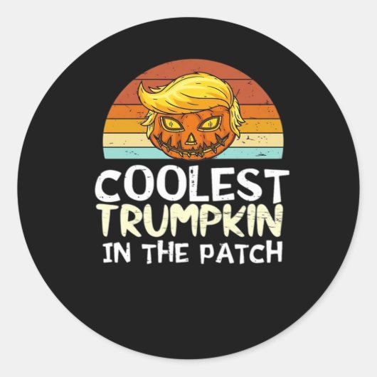 Coolster Trumpkin-Patch Runder Aufkleber (Vorderseite)