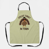 Coolster Truthahn Erntedank cooler Spaß Schürze (Vorderseite)