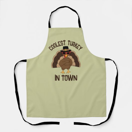 Coolster Truthahn Erntedank cooler Spaß Schürze (Vorderseite)