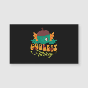 coolster Truthahnfalltag Erntedank Magnetkarte